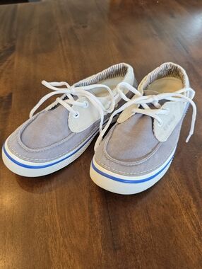Crocs Hover Boat Shoes Mens 8 Womens 10 Gray Slip On Casual Comfort Deck Loafers